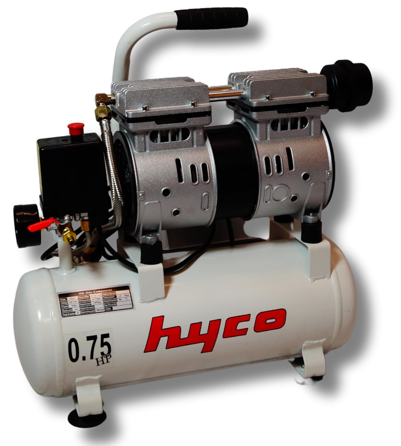 Hyco Oil Free And Lubricated Portable Silent Air Compressor L Tank