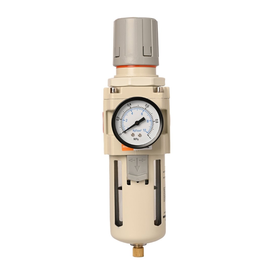 HYCO AIR FILTER AND REGULATOR WITH GAUGE For Air Compressor Units (1/4" AW 2000-02 W/O GUARD)