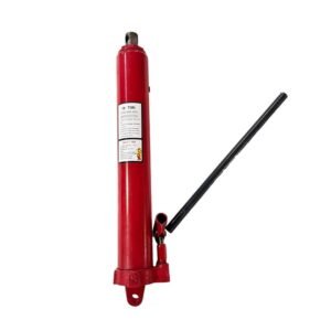 HYCO Hydraulic Long Ram Jack, with Single Piston Pump and Clevis Base, Manual Cherry Picker w/Handle, for Garage/Shop Cranes, Engine Lift Hoist, Red (12 TONS)