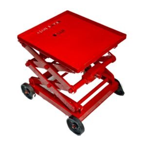 HYCO Heavy Duty Mechanical Double Scissor Type Gear Box Trolley Jack with Ratchet Spanner