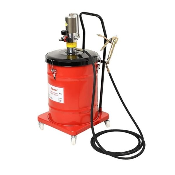 HYCO High Pressure Pnuematic Grease Gun with 50:1 Ratio, Air Operated Bucket, Hose, Swivel Gun and Stainless Steel Fuel Pump (40KG) - Image 3