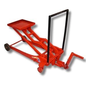 HYCO Heavy Duty Mechanical Gear Box Trolley Jack (Plate 25MM Long Body with Extra Handle)