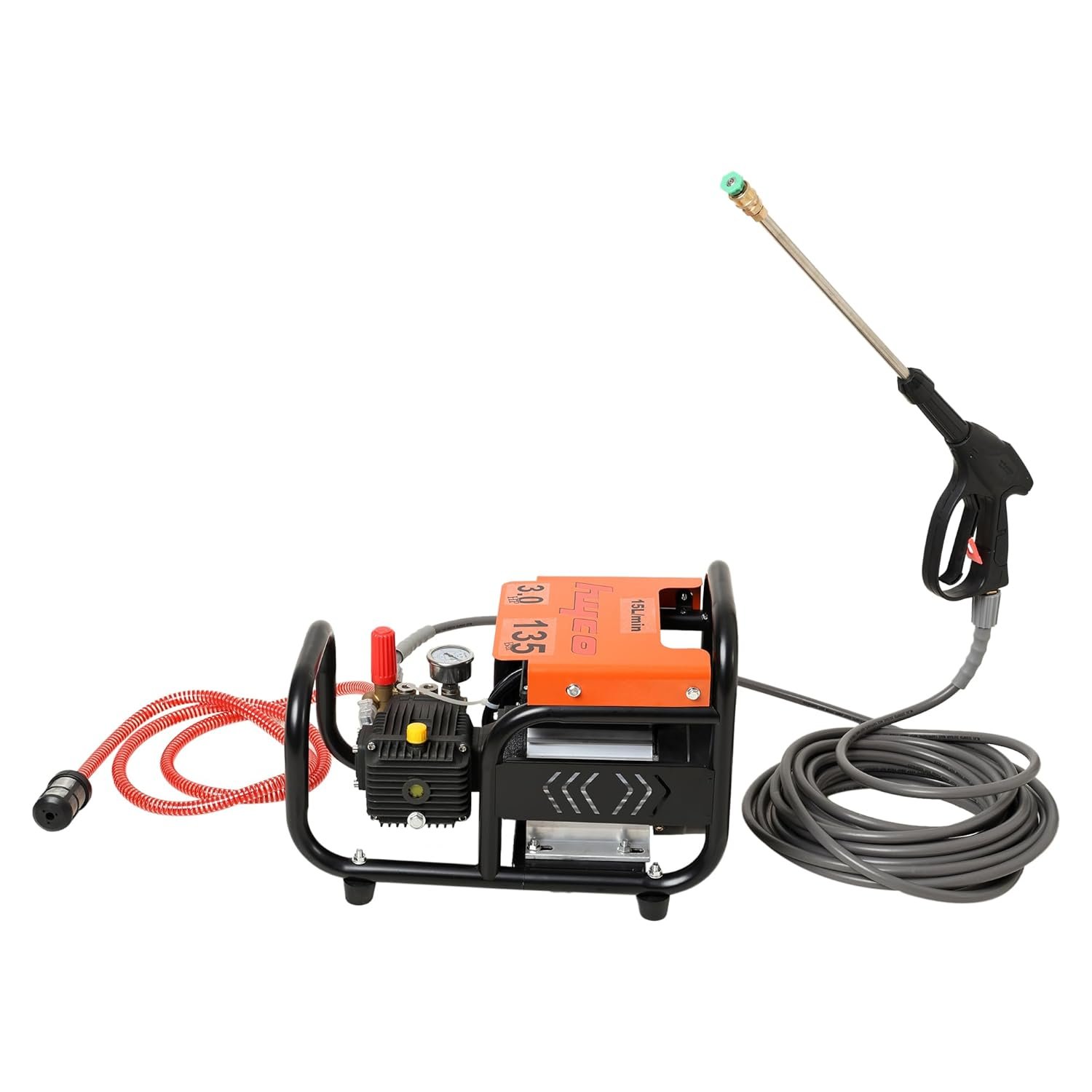 Hyco High Pressure Commercial Car Washer 3Hp Motor 100% Copper Winding Pressure 135Bar 15L/min Delivery with Foam Gun