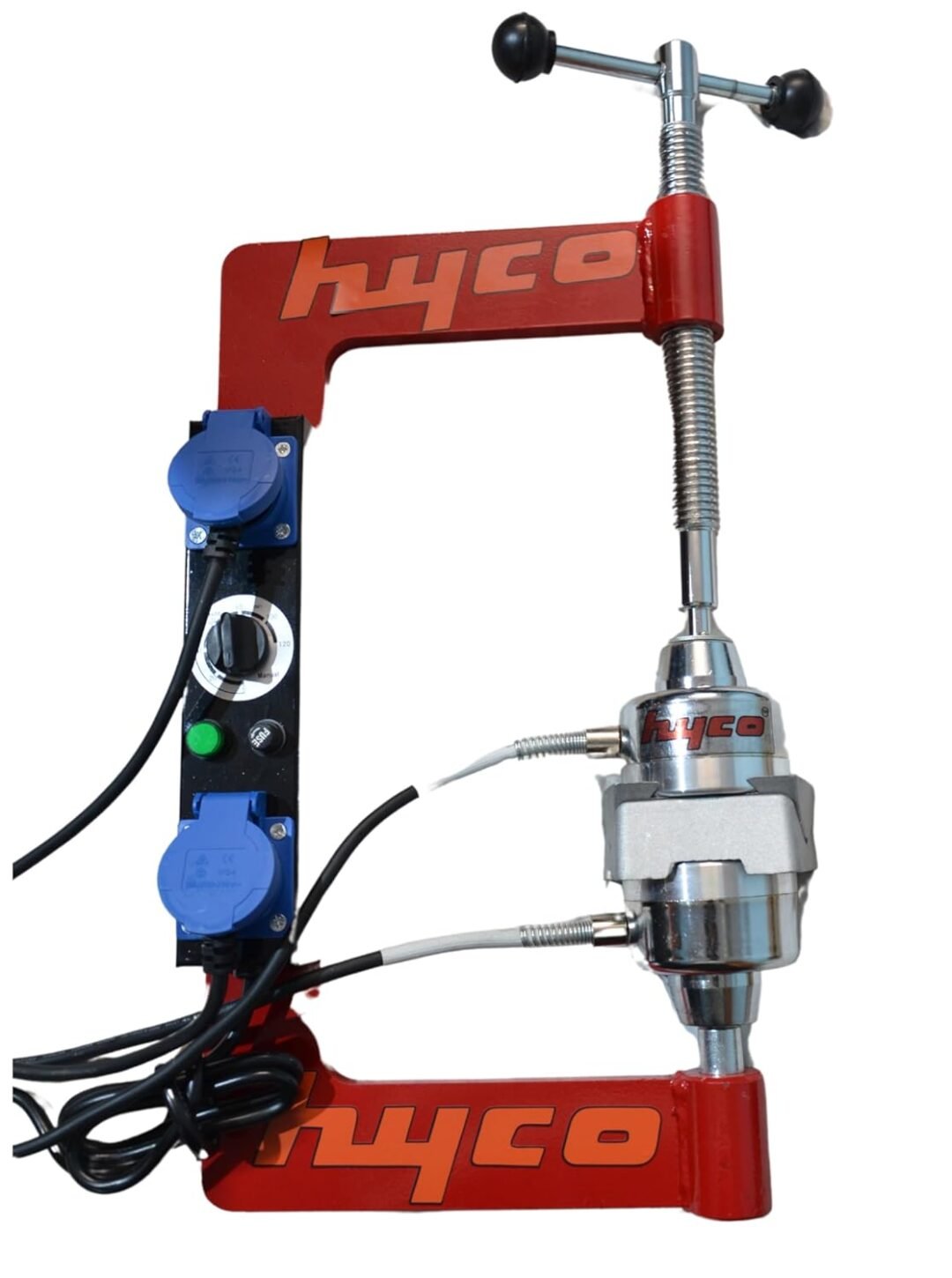 HYCO Tyre Tube Puncture Repair Machine, 1500 Watt, 8 Attachments Professional Vulcaniser for Cars, Trucks and Buses, Red  Amazon.in Car & Motorbike - Image 2