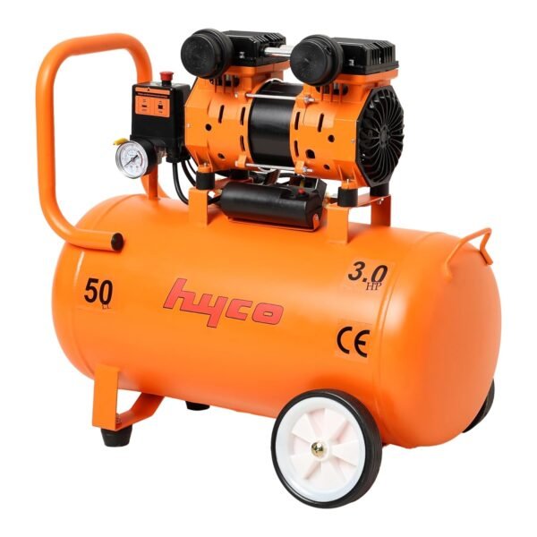 Hyco Oil Free Silent Air Compressor with 100% Copper Winding (OF-3HP-50L) - Image 3