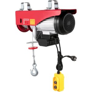 HYCO LABEL FLYMAX Electric Hoist, Industrial Mini Lifting Equipment with 4.8FT Control Cord, Aluminum Alloy Shell, Manganese Steel Hook, Emergency Braking Button for Material Handling (PA1000 X 20M)