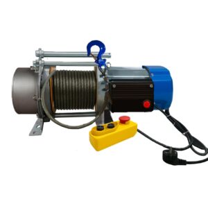 HYCO LABEL Industrial Electric Winch, 1200KG Capacity, 30M Anti-Rotation Wire Rope, 4.0KW Pure Copper Motor, Heavy-Duty Alloy Steel Body with Remote Control for Material Lifting